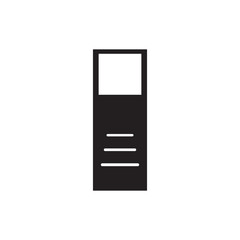 Door hanger icon on a white background. vector illustration.