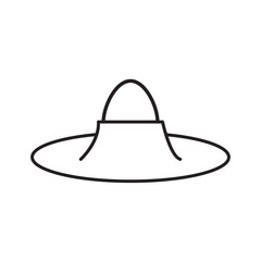 Line egg icon on white background. Vector illustration.