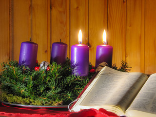 The second candle on the advent wreath