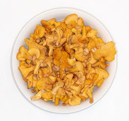 Bowl of chanterelles
