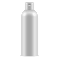 vector cosmetic bottle with shadow isolated on white