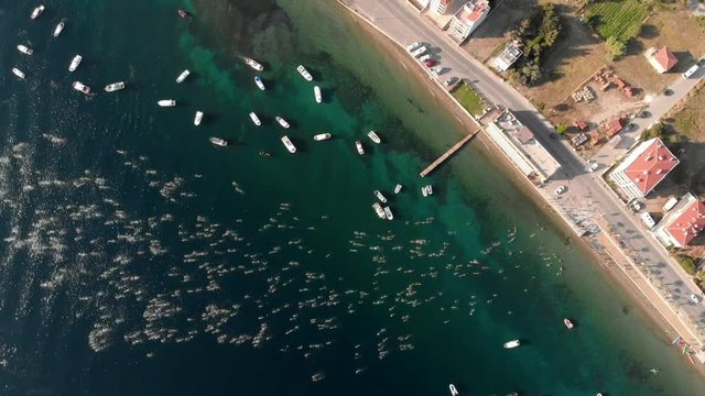 The Hellespont and Dardanelles crossing is a significant open water swim of 4&frac12; km between Europe and Asia.