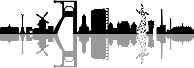 Fototapeta premium Skyline Oberhausen