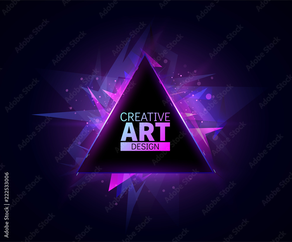 Poster abstract background template. vector frame for text.