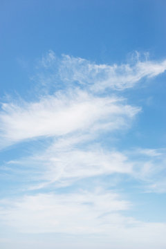 Beautiful clouds on a blue sky