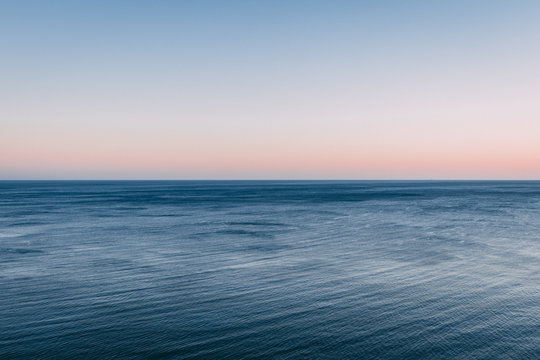 Colorful seascape horizon line