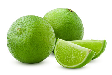 6311753 lime isolated on white background, clipping path, full depth of field