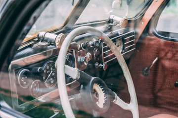 Retro car interior