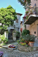 Fototapeta na wymiar ancient village of Sermoneta, in Lazio