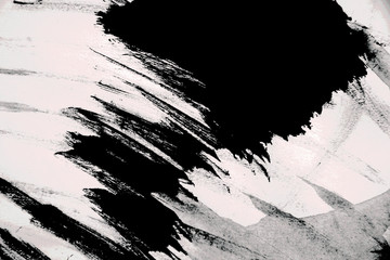 white and black and paint fashion background texture with grunge brush strokes