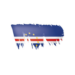 Cape Verde flag, vector illustration on a white background