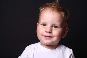 Portrait of a beautiful young boy