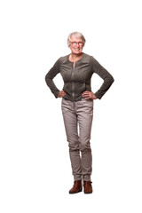 Caucasian full body woman