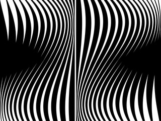 Abstract halftone pattern. Vector halftone wavy background for design banners, posters, business projects, pop art texture, covers. Geometric black and white texture.