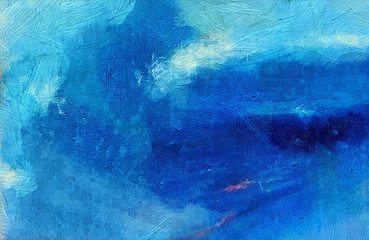 Close up oil paint abstract background. Art textured brushstrokes in macro. Part of painting. Old style artwork. Dirty watercolor texture. Modern pattern. Chaotic splashes. Multi-colors design.