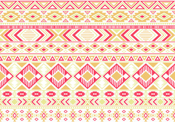 Tribal ethnic motifs geometric vector seamless background.
