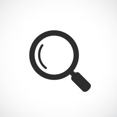 Magnifying glass vector icon