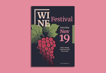 Wine Festival Poster Layout