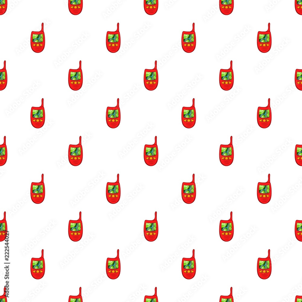 Aufkleber radio pattern. cartoon illustration of radio vector pattern for web