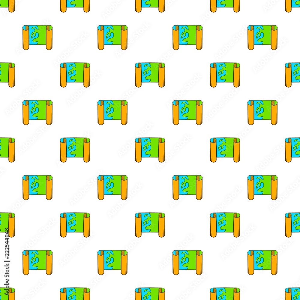 Aufkleber road map pattern. cartoon illustration of road map vector pattern for web