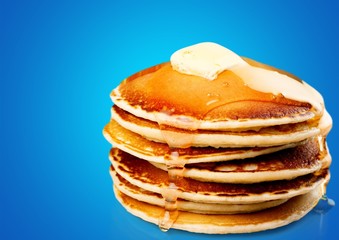 Breakfast fresh pancakes