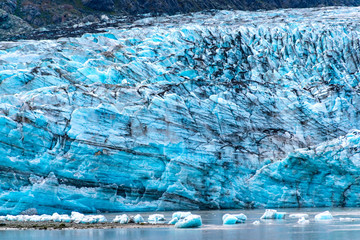 Glacial Wall of Blue Ice