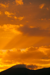 Sunset over Mt. Mansfield, VT, USA