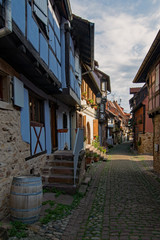 Fototapeta na wymiar In der Altstadt von Eguisheim, Alsace, Frankreich 