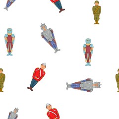 Types of military pattern. Cartoon illustration of types of military vector pattern for web