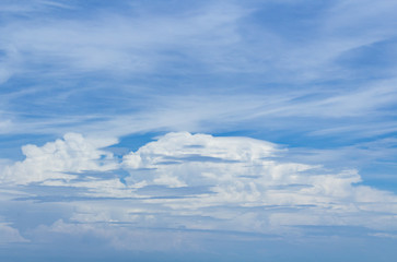 Cielo azul con nubes