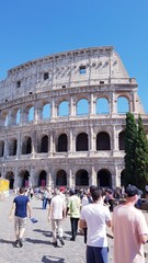 colisée, coliseum of roma italy where the gladiators were fighting