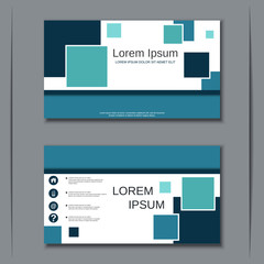Modern business visiting card vector design template