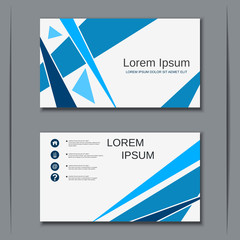 Modern business visiting card vector design template