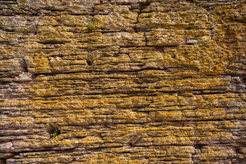 Eroded limestone marine rocks on cape Kaliakra, Bulgaria suitable for a texture