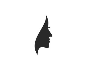 Fototapeta premium women face silhouette