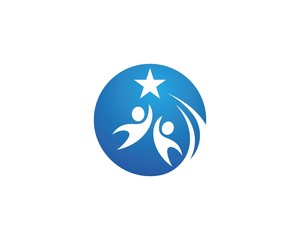 Star success logo vector
