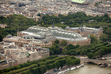 Elevated view over Paris