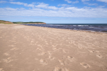 Fototapeta na wymiar Red Sand Beach of North Rustico Prince Edward Island Canada