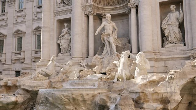 Rome, Italy, 1st September 2018, Trevi Fountain