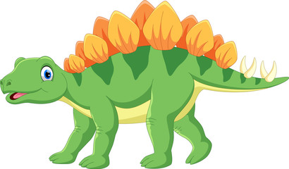 Cute stegosaurus cartoon