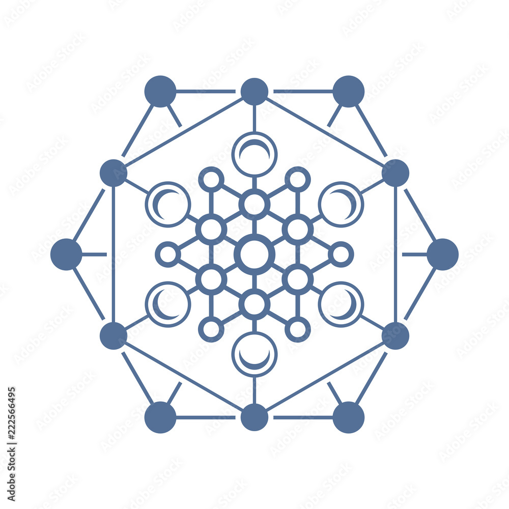 Aufkleber abstract flat wire frame shape. global connection concept template for your design.
