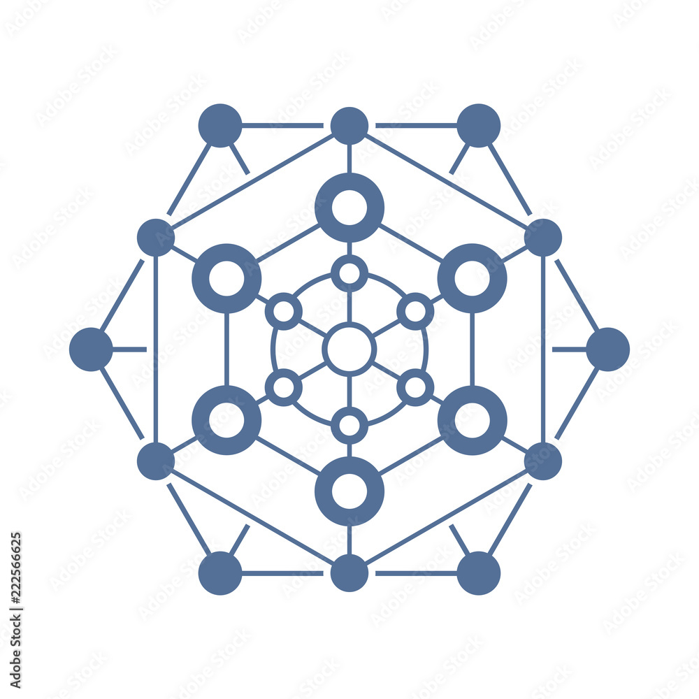 Aufkleber abstract flat wire frame shape. global connection concept template for your design.
