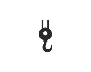Crane hook logo vector