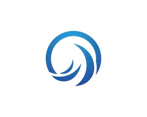 Water Wave symbol and icon Logo Template