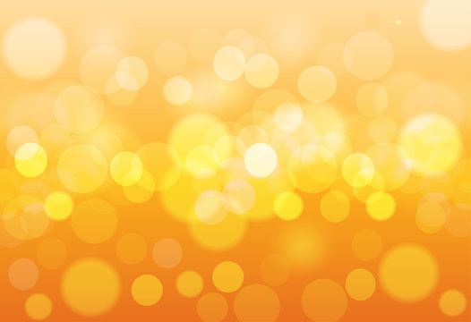 Abstract orange bokeh background. Abstract gold bokeh background.