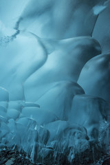 Fototapeta premium Inside an Ice Cave at Mendenhall Glacier - Alaska