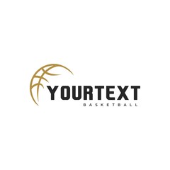 Luxury Basketball Logo design vector illustration