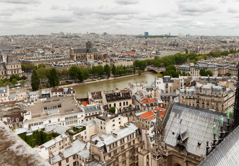Fototapeta na wymiar View over Paris