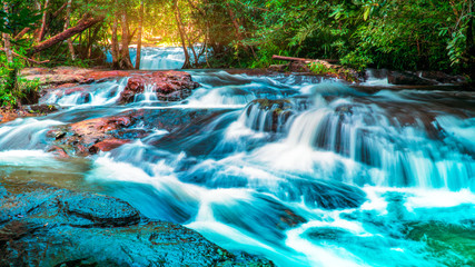 Waterfall in Pang Sida National Park,Thailand - obrazy, fototapety, plakaty