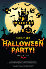 Halloween Invitation. Vector Eps 10